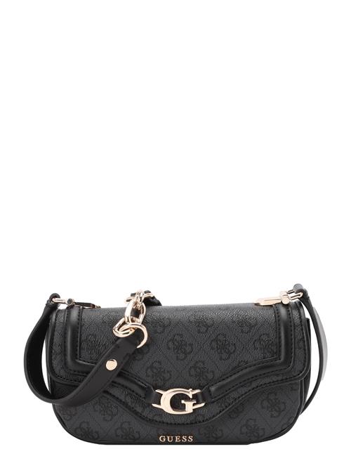 GUESS Skuldertaske 'DEA CROSSBODY FLAP'  antracit / sort