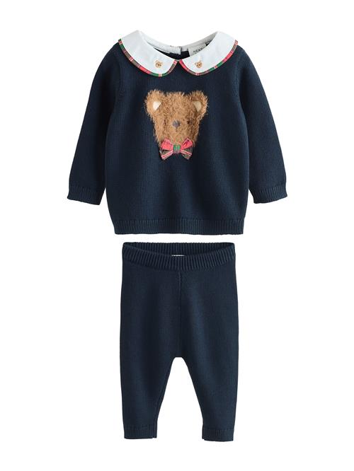 Next Sæt  navy / brun / blodrød / hvid