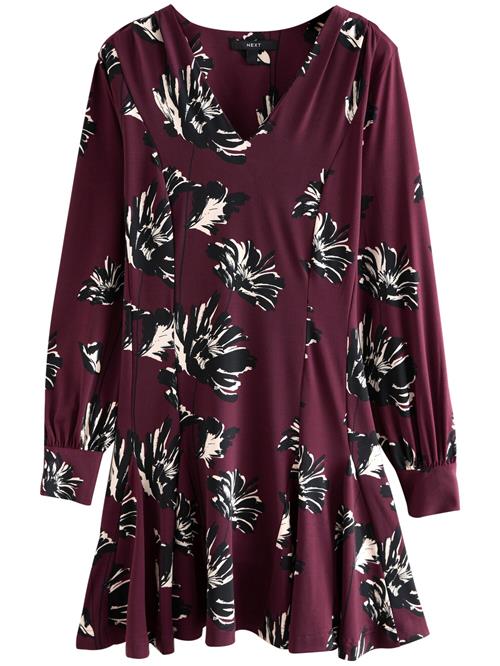 Next Kjole  burgunder / sort / hvid