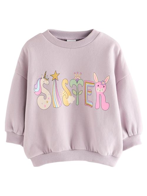 Next Sweatshirt  gul / lysegrøn / pastellilla / lyserød