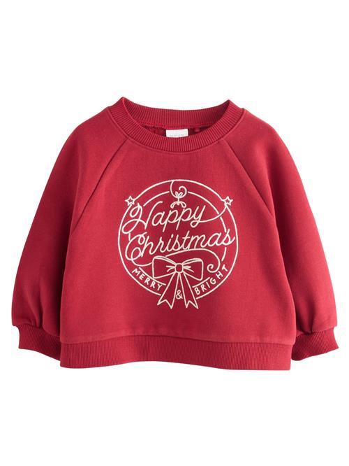 Next Sweatshirt  blodrød / hvid