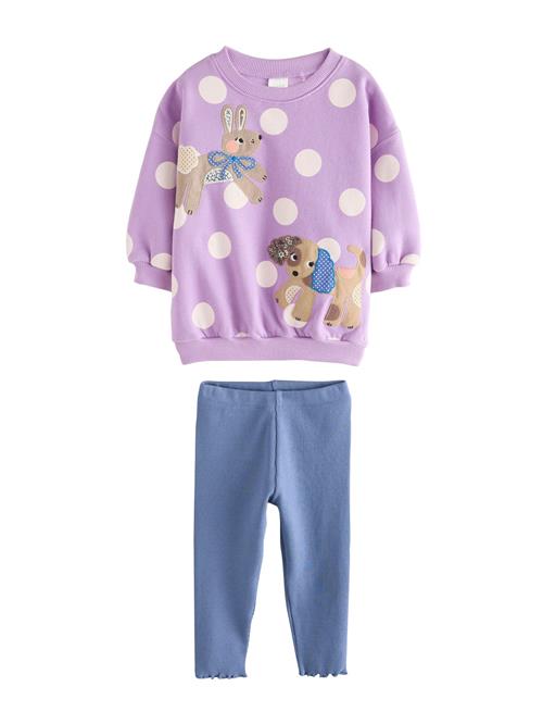 Next Sæt  ecru / safir / cappuccino / lilla