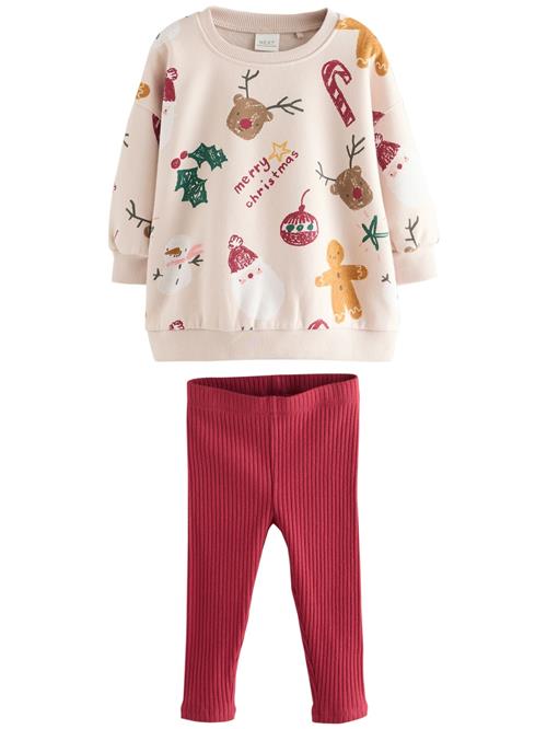 Next Sæt  beige / grøn / lyserød / rød