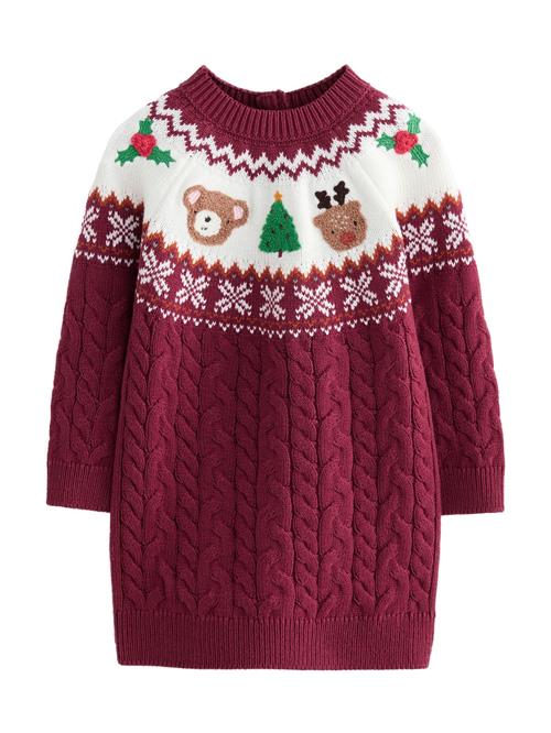 Next Kjole  beige / blomme / hvid