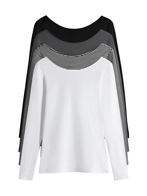 The Set Shirts  grå / sort / hvid