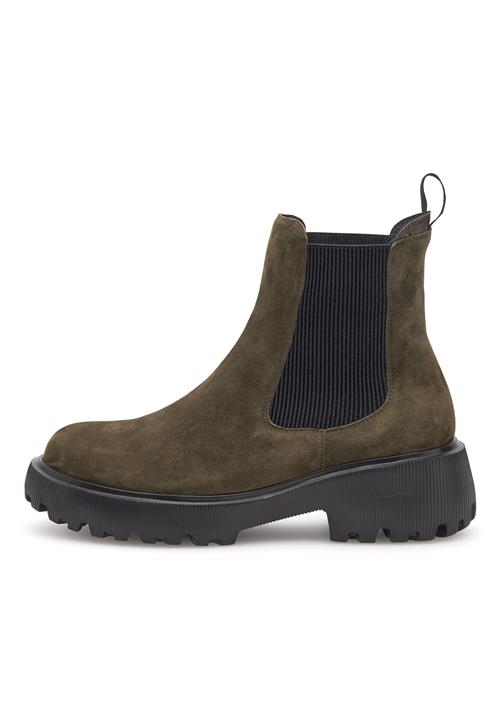 WODEN Chelsea Boots ' Aya S '  mørkegrøn / sort