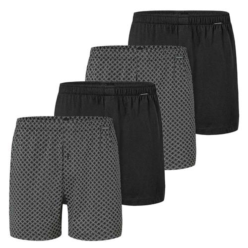 SCHIESSER Boksershorts  grå / sort