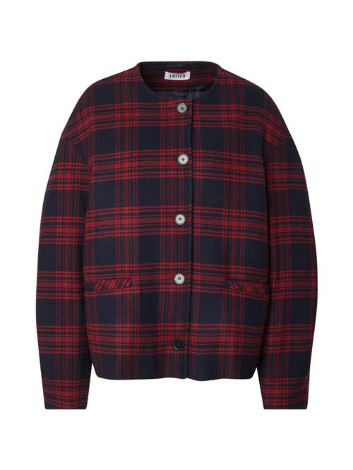 EDITED Overgangsjakke 'Aino Wool'  navy / rød