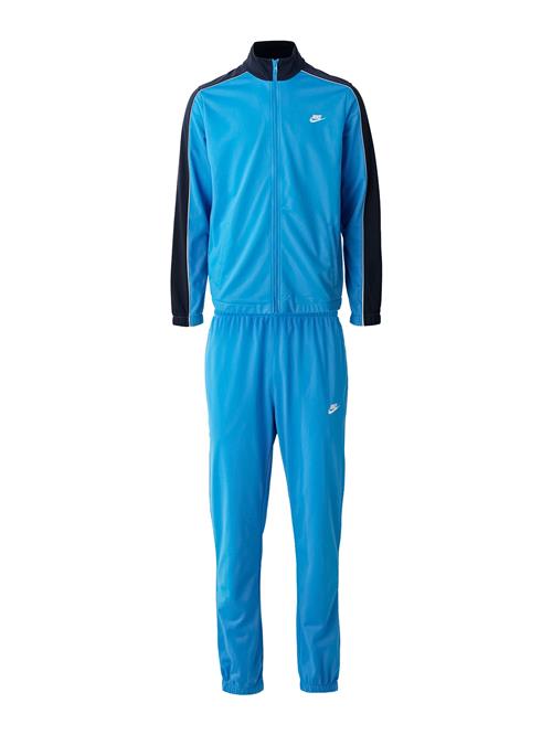 Nike Sportswear Joggingdragt 'CLUB'  azur / mørkeblå / hvid