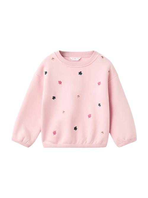 MANGO KIDS Sweatshirt 'BELLO'  cappuccino / mørkegrøn / lyserød / hindbær