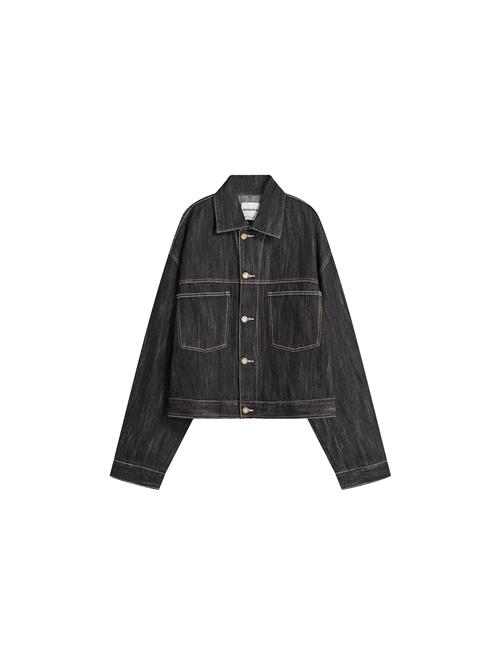 Bershka Overgangsjakke  grå / sort