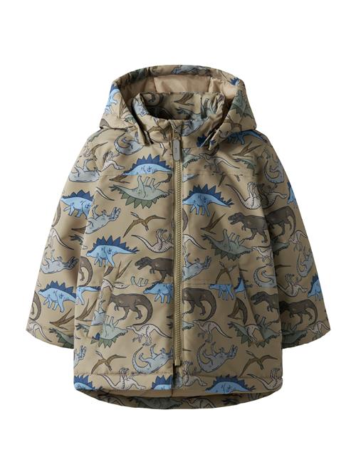 NAME IT Overgangsjakke 'NMMMax'  mørkebeige / royalblå / grå / oliven