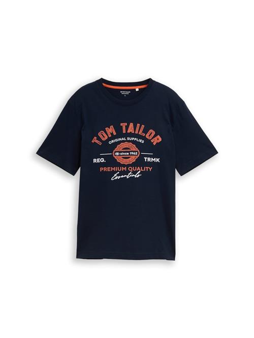 TOM TAILOR Bluser & t-shirts  mørkeblå / rød / hvid
