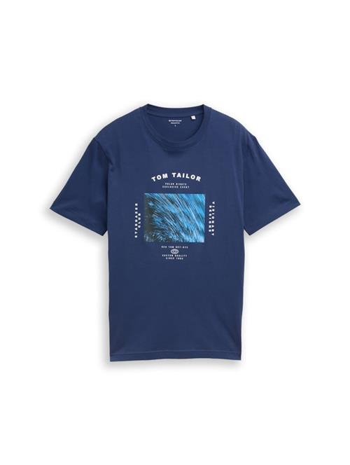 TOM TAILOR Bluser & t-shirts  azur / ensian / sort / hvid