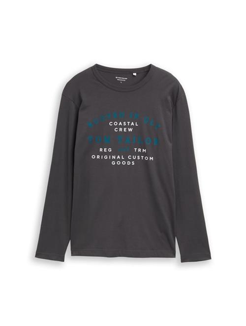 TOM TAILOR Bluser & t-shirts  antracit / petroleum / hvid