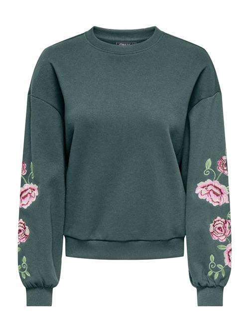 ONLY Sweatshirt 'ONLBROOKLYN'  gran / lysegrøn / lyserød / vinrød