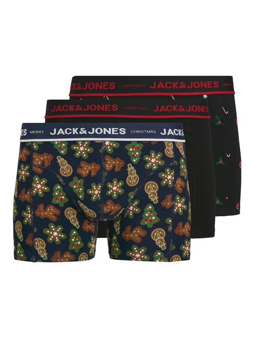 JACK & JONES Boksershorts 'JACGingerbread'  natblå / brun / mørkerød / sort