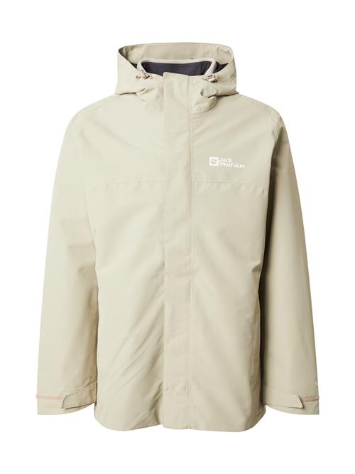 JACK WOLFSKIN Udendørsjakke 'ALTENBERG'  nude / hvid