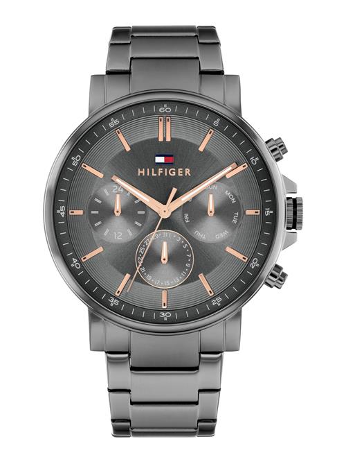 TOMMY HILFIGER Analogt ur 'Tyson'  guld / grå