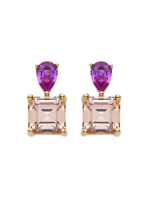 Luxenter Øreringe 'Codua'  lilla / pastelpink