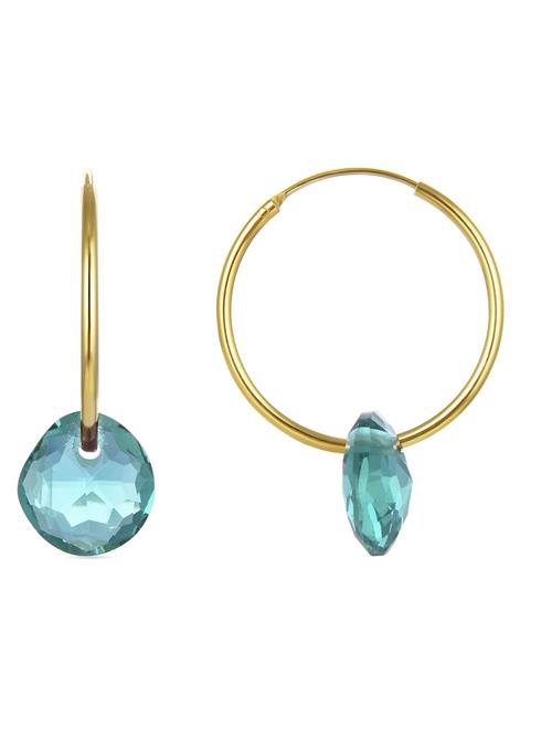 Luxenter Øreringe 'Vanshy'  turkis / guld