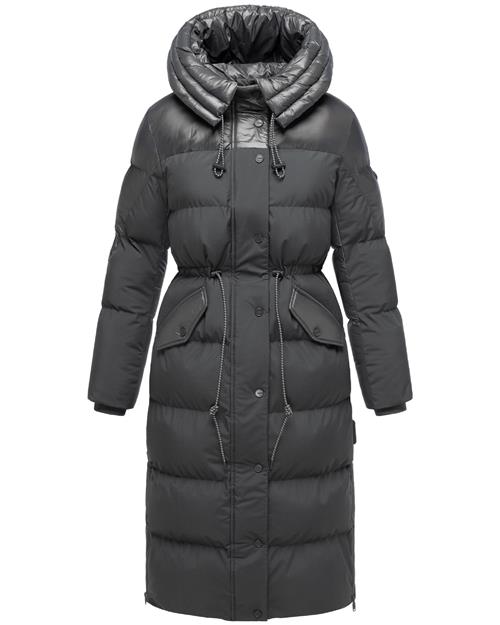 NAVAHOO Vinterfrakke 'Knusperherz 14'  mørkegrå