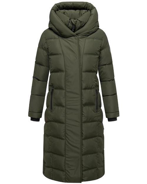 NAVAHOO Vinterfrakke 'Engelsfeder XIV'  mørkegrøn