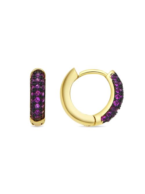 Luxenter Øreringe 'Krax'  hindbær