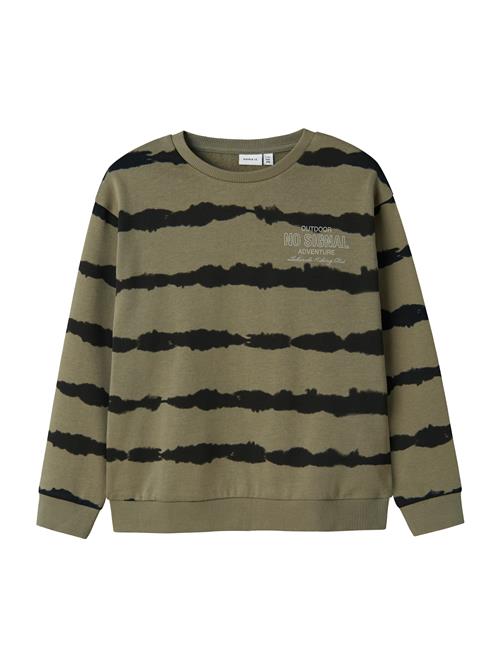 NAME IT Sweatshirt 'NKMOLU'  khaki / sort
