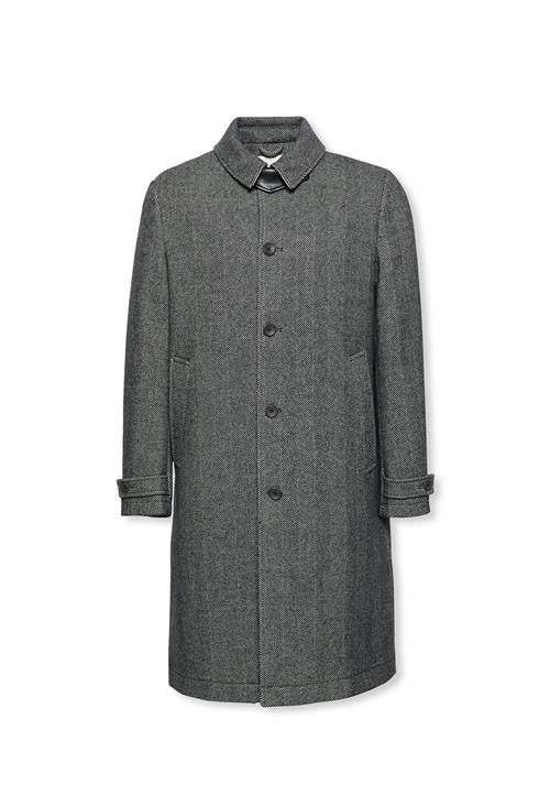 Calvin Klein Overgangsfrakke  grå-meleret / sort