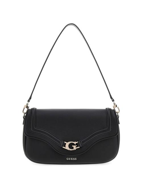 GUESS Skuldertaske 'DEA FLAP SHOULDER BAG'  sort
