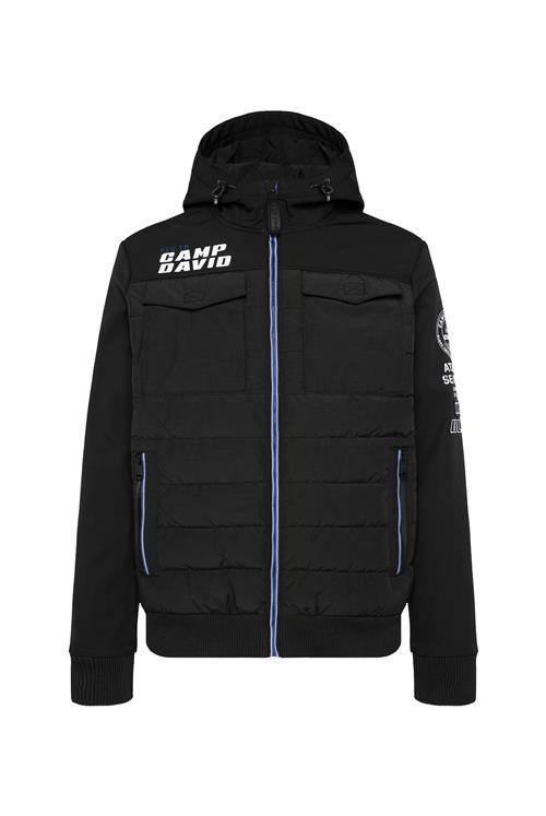 CAMP DAVID Vinterjakke  blå / sort / hvid