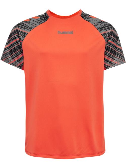 Hummel Funktionsskjorte  grå / neonorange / sort