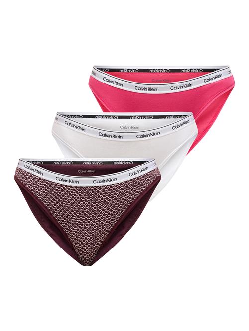 Calvin Klein Underwear Slip  pink / bordeaux / hvid