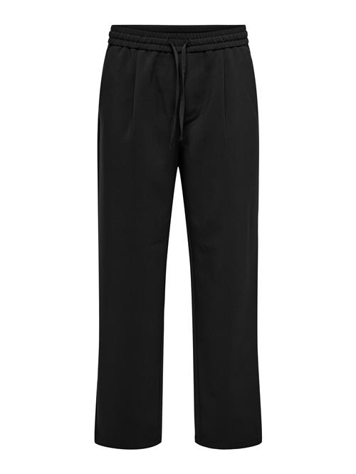 Only & Sons Bukser med lægfolder 'WILL'  sort