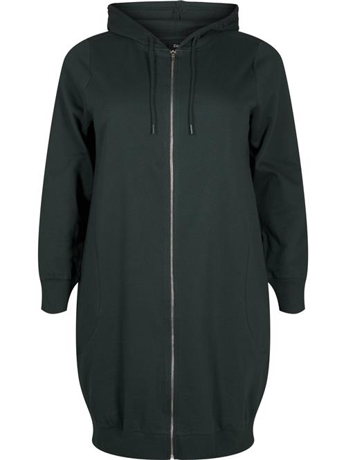 Zizzi Sweatjakke 'VSHELLY'  mørkegrøn