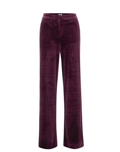 WE Fashion Bukser  aubergine