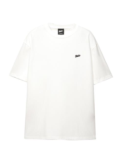 Pull&Bear Bluser & t-shirts 'STWD'  røgblå / mudderfarvet / sort / hvid