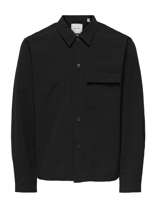 Only & Sons Skjorte 'ONSFLEX'  sort