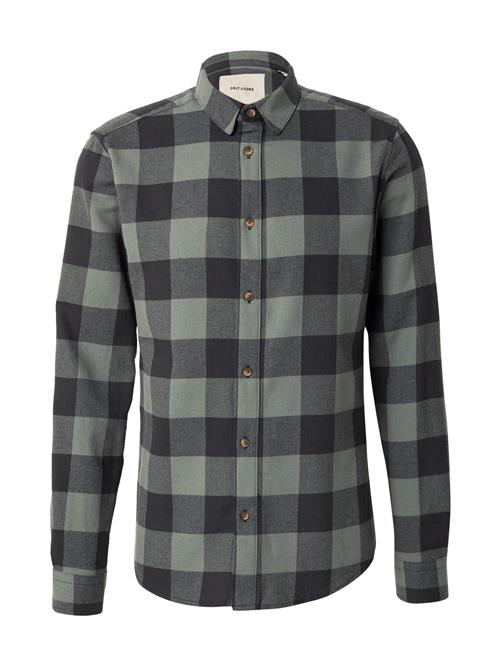Only & Sons Skjorte 'ONSGudmund'  grøn / sort