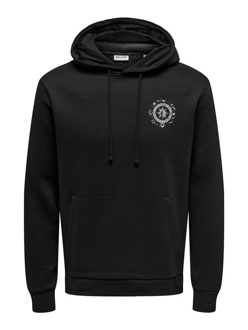 Only & Sons Sweatshirt 'ONSCHASE'  grå / sort