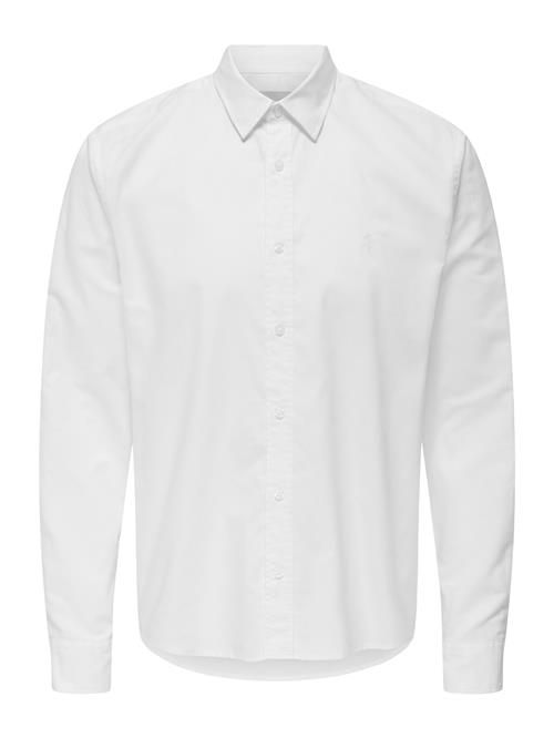 Only & Sons Skjorte 'ONSALVARO'  hvid