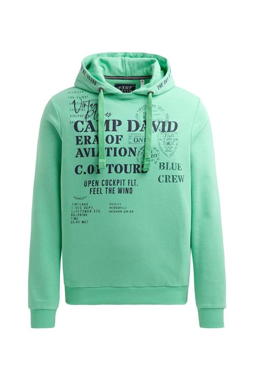 CAMP DAVID Sweatshirt  mint / sort
