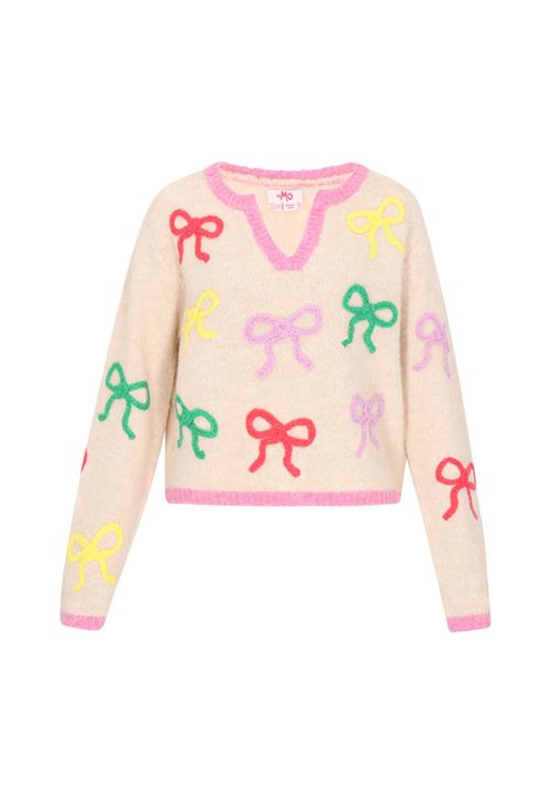 MYMO Pullover  beige / aqua / gul / lyserød / rød