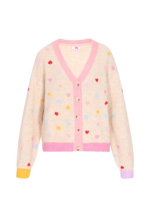 MYMO Cardigan  beige / blå / gul / lyserød / rød