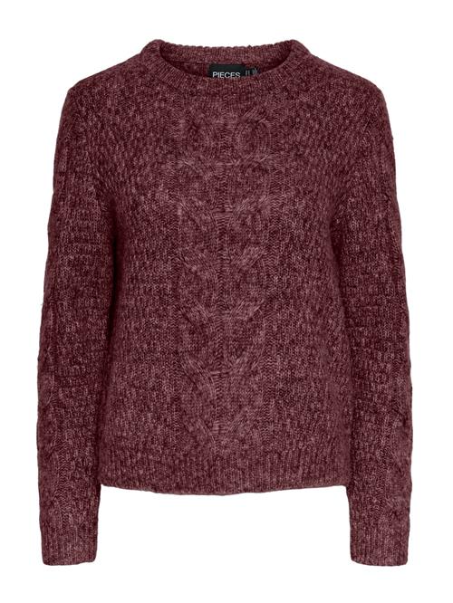 PIECES Pullover 'PCNina'  vinrød