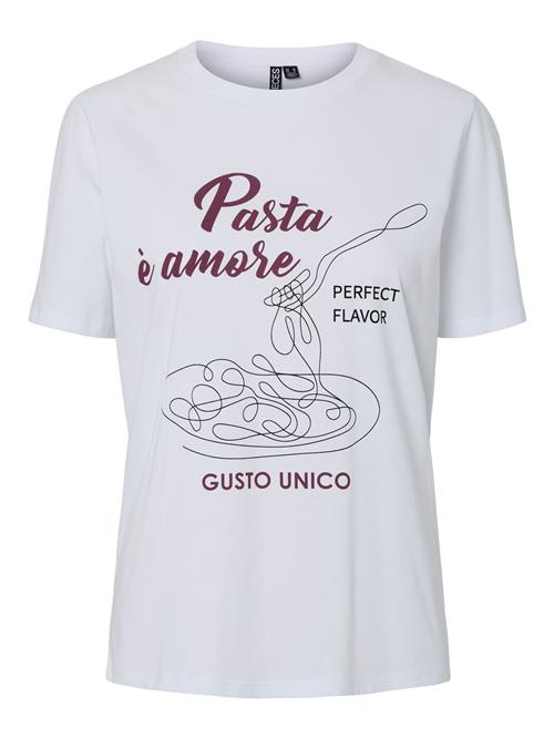 PIECES Shirts 'PCJilliane'  cyclam / sort / hvid