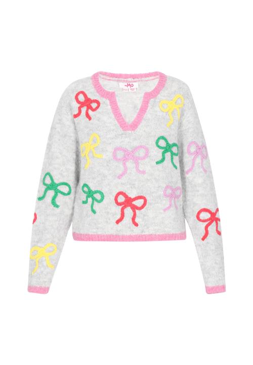 MYMO Pullover  lysegrå / grøn / lyserød / rød