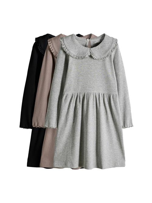 The Set Kjole  mørkebeige / lysegrå / sort