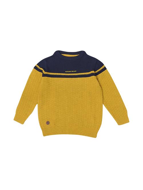 KOROSHI Pullover  navy / sennep
